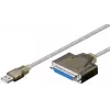 USB-Druckerkabel Goobay 95433 Transparent 1,5 m
