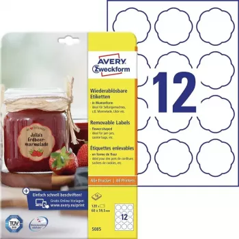 Selbstklebendes Druckeretikett Avery 5085