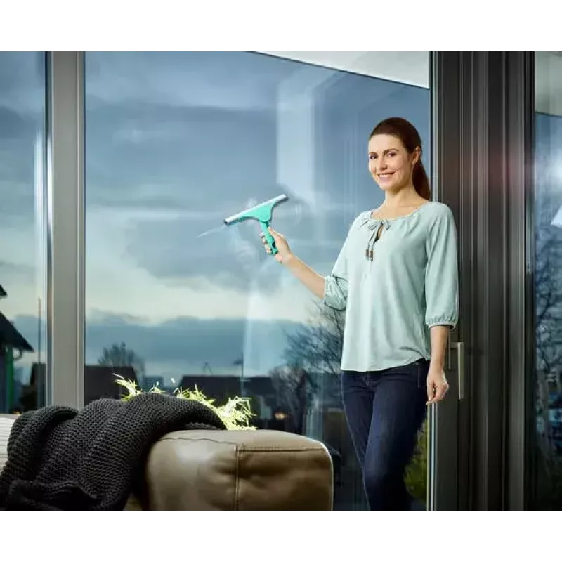 Fensterreinigungsgerät Leifheit 51522, 40 cm grün, Abzieher und Fensterwascher