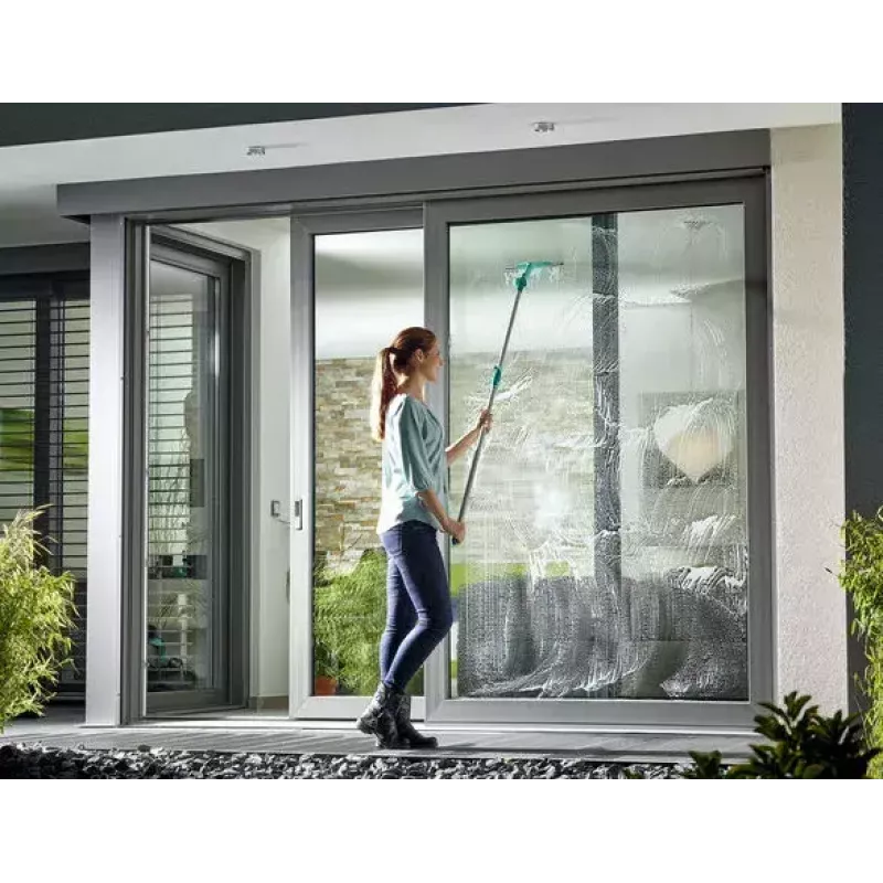 Fensterreinigungsgerät Leifheit 51522, 40 cm grün, Abzieher und Fensterwascher