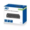 ACT 6-Port-Netzwerk-Switch, 10/100 Mbit/s, 4x PoE+ (30 W) Port