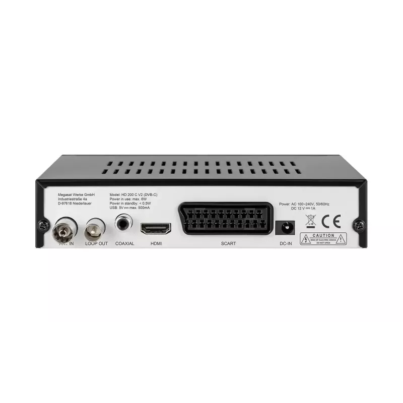 Kabelreceiver Megasat HD 200C V2