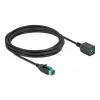 USB-Verlängerungskabel mit Stromversorgung DeLOCK 85983 12 V 4 m Schwarz