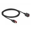 Aktives USB-Verlängerungskabel DeLOCK 85986 24 V 2 m Schwarz