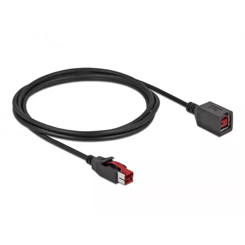 Aktives USB-Verlängerungskabel DeLOCK 85986 24 V 2 m Schwarz