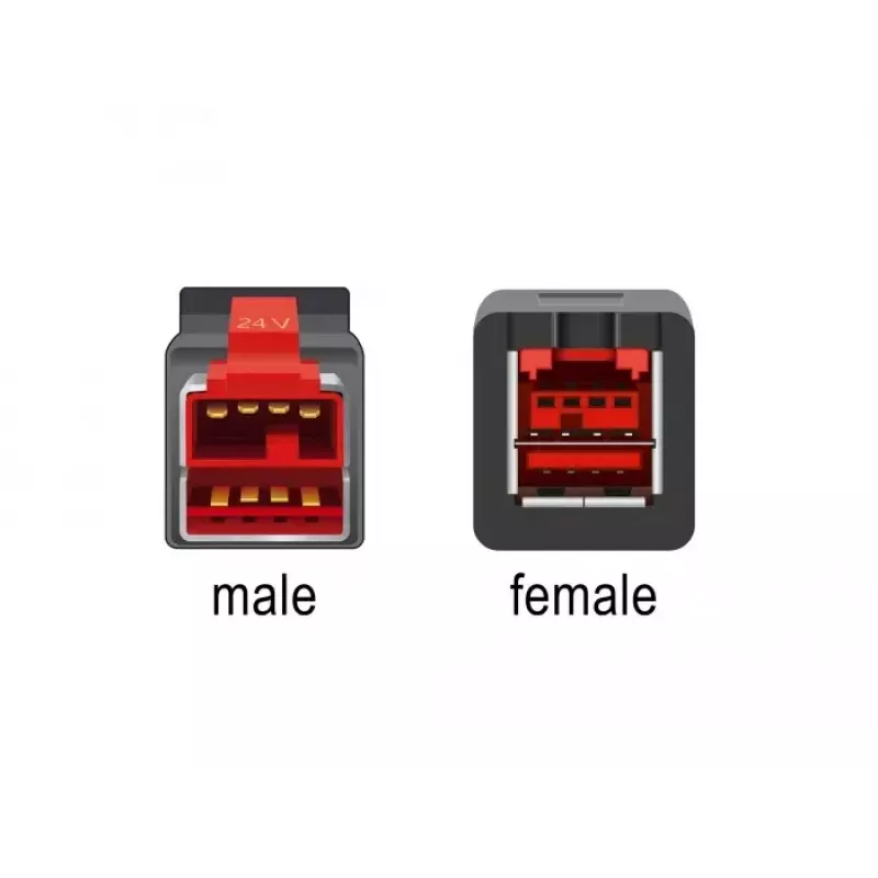 Aktives USB-Verlängerungskabel DeLOCK 85988 24 V 4 m Schwarz