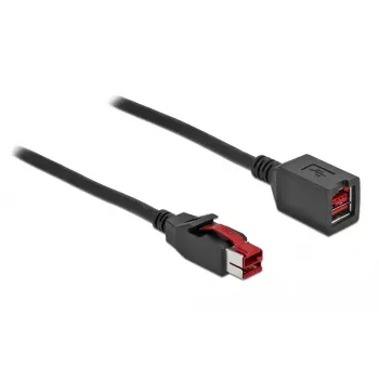 Aktives USB-Verlängerungskabel DeLOCK 85988 24 V 4 m Schwarz