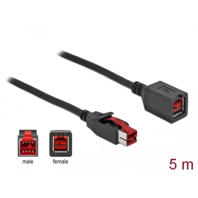 Powered USB-Verlängerungskabel DeLOCK 85989 24 V 5 m