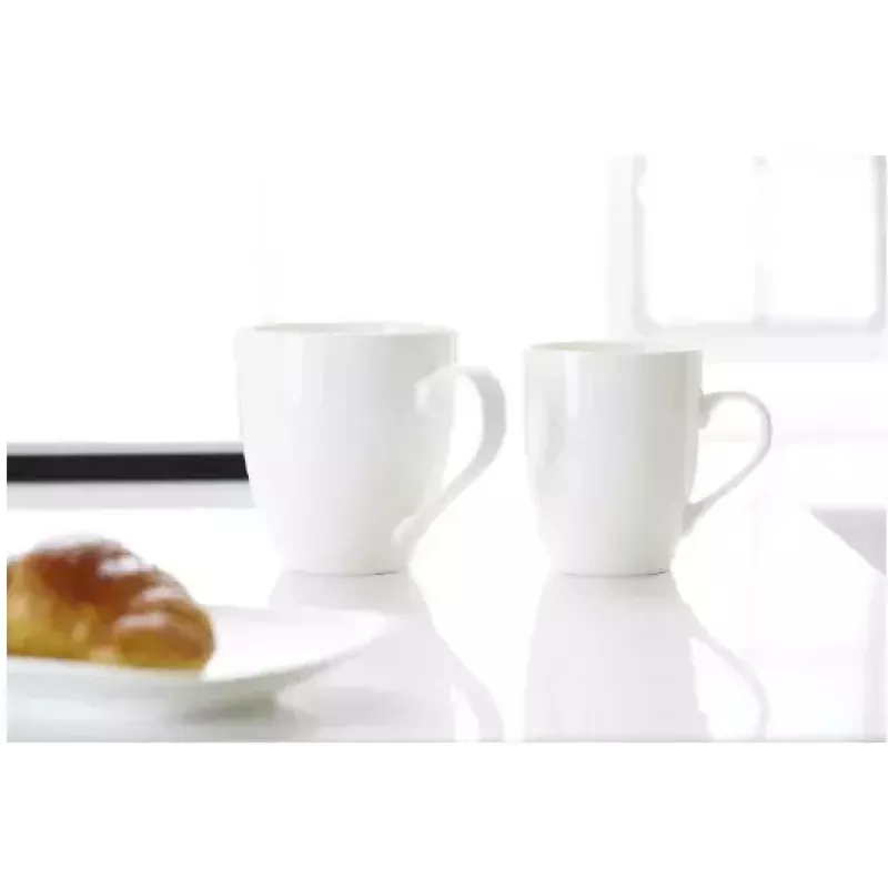 Ritzenhoff & Breker Gusto Jumbo Kaffeebecher, 0,6L, Weißes Porzellan, Spülmaschinenfest, 110mm - 6er-Pack (088762)