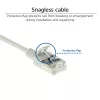 ACT Grau 0,25 Meter LSZH U/FTP CAT6A Datacenter Slimline Patchkabel snagless mit RJ45-Steckern