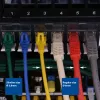 ACT Rot 2 m LSZH U/FTP CAT6A Datacenter Slimline Patchkabel mit RJ45-Steckern