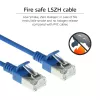 ACT Blau 0,25 Meter LSZH U/FTP CAT6A Rechenzentrums-Slimline-Patchkabel mit RJ45-Steckern