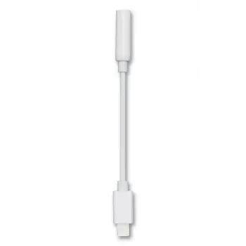 Audiokabel 2GO 797294 3,5 mm Klinkenbuchse auf Lightning Stecker 0,1 m Weiß