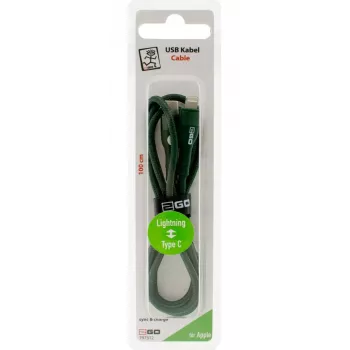 Lightning-Kabel 2GO 797312 1 m Grün USB-C-Stecker