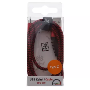 USB-Kabel 2GO 795947 USB 3.2 Gen 1 1m USB B USB C Rot