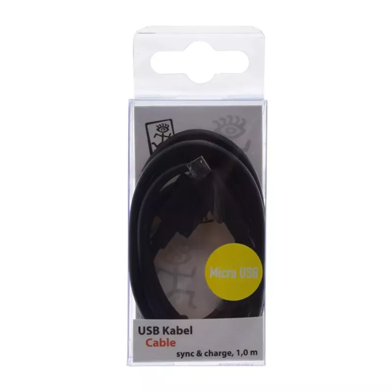 USB-Kabel 2GO 795201 1m USB B Micro-USB B Schwarz