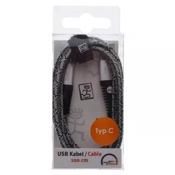USB-Kabel 2GO 795953 USB 3.2 Gen 1 1m USB B USB C Silber