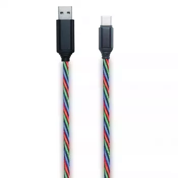 USB-Kabel 2GO 797146 1 m USB B USB C Mehrfarbig