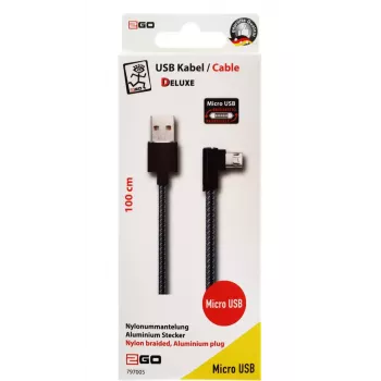USB-Kabel 2GO 797005 1 m USB B Micro-USB B Schwarz