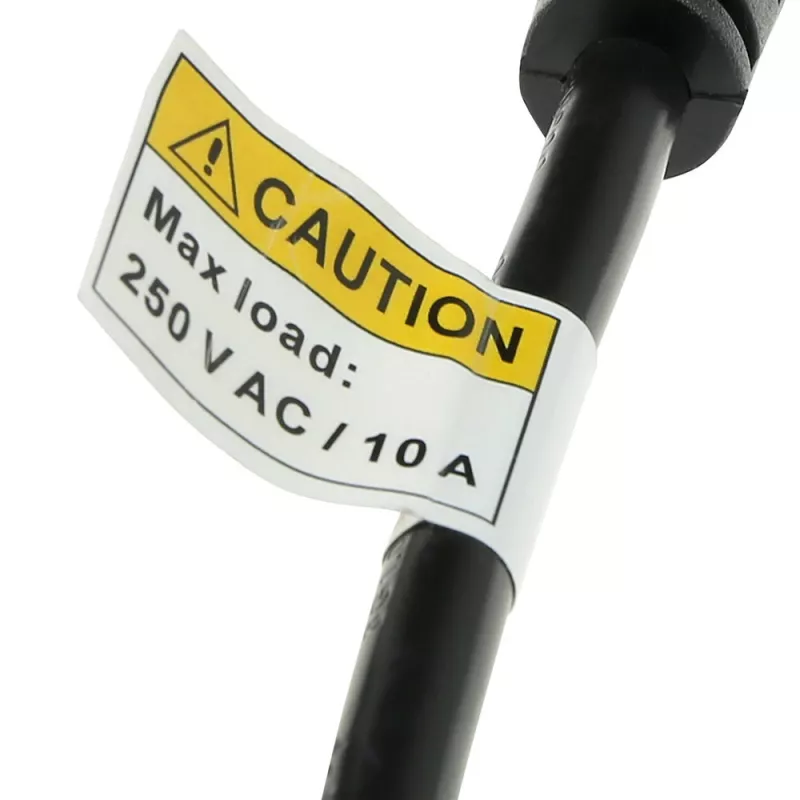 ACT Netzkabel C14 - Typ F Buchse (max. Strom 10A) schwarz 0,6 m