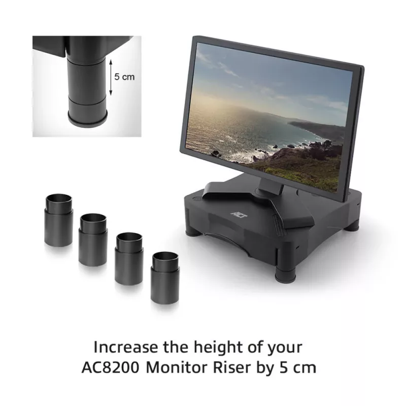 Füße ACT AC8200 Schwarz 65mm Tischmontage
