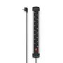 Hama 00223105 Mehrfachsteckdose 1,5 m 8 AC-Ausgänge Innenbereich Schwarz, Grau