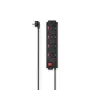 Hama 00223122 Power Extension 4 AC-Steckdosen Innenbereich Schwarz