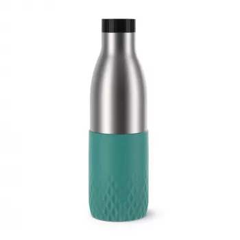 EMSA Bludrop Sleeve N31112 Täglicher Gebrauch 700 ml Edelstahl Grün, Edelstahl