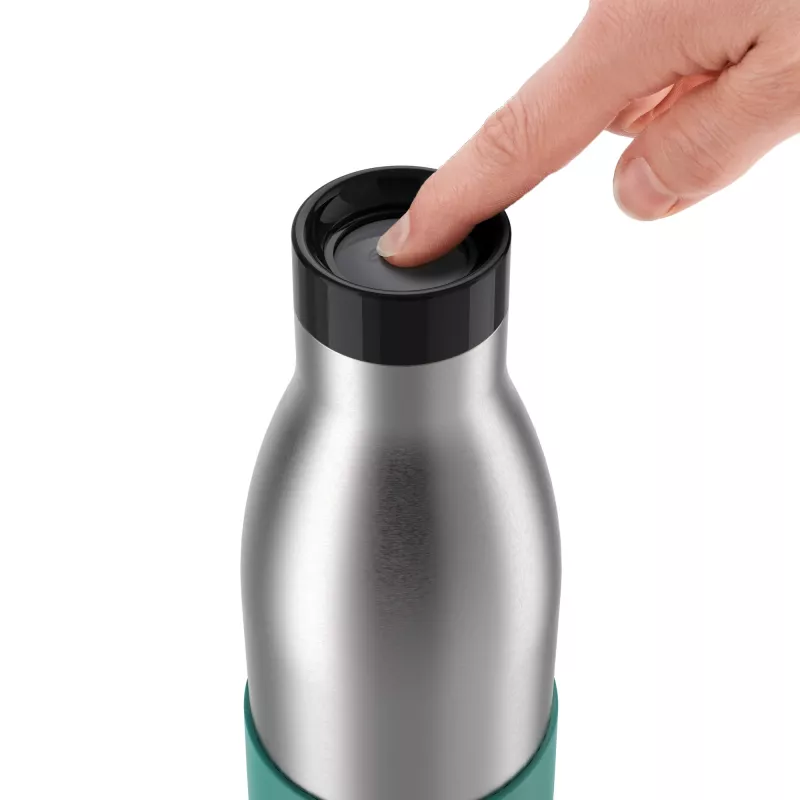EMSA Bludrop Sleeve N31112 Täglicher Gebrauch 700 ml Edelstahl Grün, Edelstahl