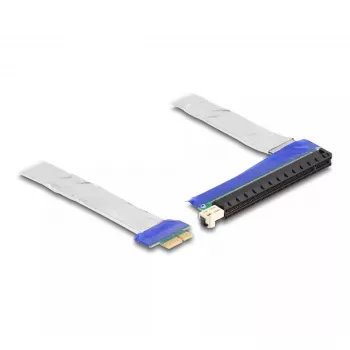 DeLOCK Riser-Karte PCI Express x1 Stecker auf x16 Slot mit Kabel 20 cm