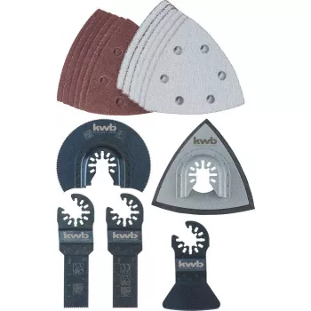 Blade set kwb Universal kit 17 pcs für Aluminium Beton Kupfer Gipskarton Kunststoff Blech Holz
