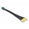 DeLOCK 90143 Koaxialkabel 0,2 m Mini FAKRA Z 4 x SMA Schwarz