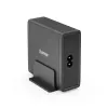 Hama 00200019 mobiles Ladegerät Universal Schwarz AC Schnellladung Innenbereich