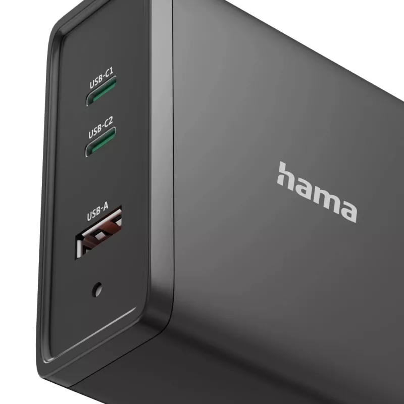 Hama 00200019 mobiles Ladegerät Universal Schwarz AC Schnellladung Innenbereich