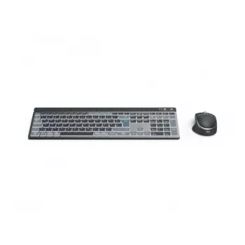 Hama WKM-750 Tastatur Maus enthalten Home/Office Bluetooth QWERTZ Deutsch Anthrazit, Schwarz, Blau