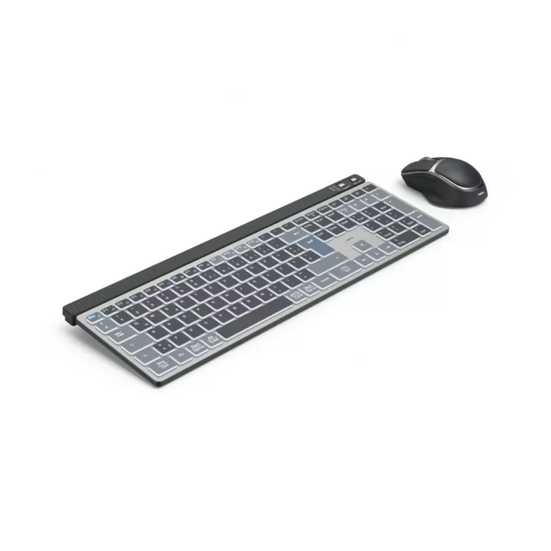 Hama WKM-750 Tastatur Maus enthalten Home/Office Bluetooth QWERTZ Deutsch Anthrazit, Schwarz, Blau