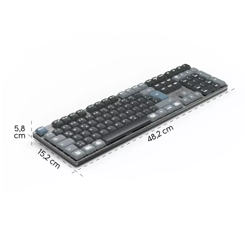 Hama WK-800 Tastatur Home/Office Bluetooth QWERTZ Deutsch Anthrazit, Schwarz, Blau