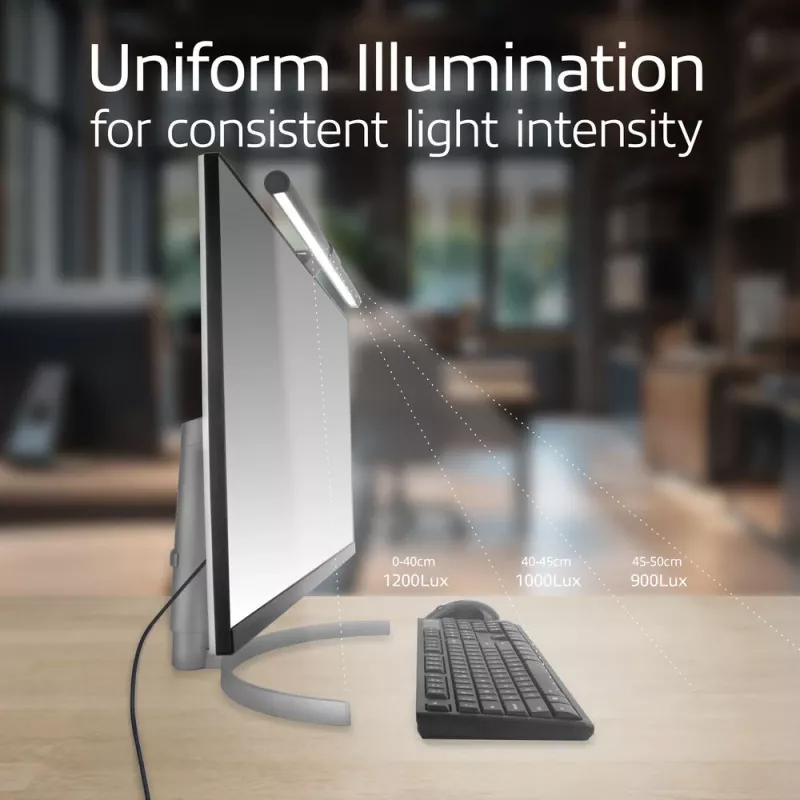 Monitor LED Lichtleiste ACT AC8055 — Dimmbare, USB-betriebene Bildschirmleuchte