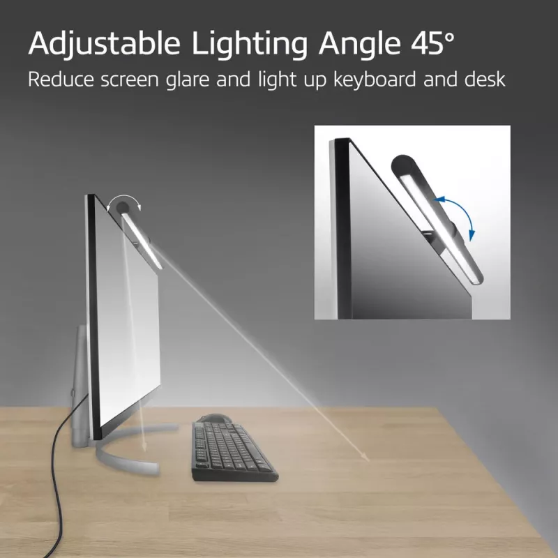 Monitor LED Lichtleiste ACT AC8055 — Dimmbare, USB-betriebene Bildschirmleuchte