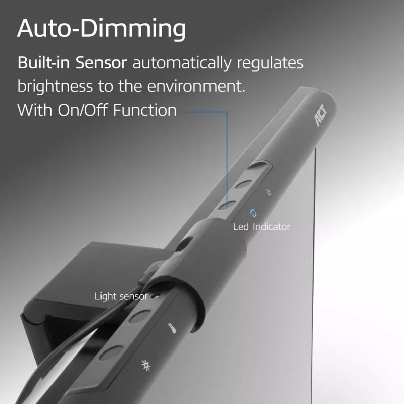 Monitor LED Lichtleiste ACT AC8055 — Dimmbare, USB-betriebene Bildschirmleuchte