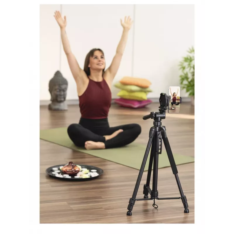 Stativ Hama Action Smart 153 3D für Smartphone und Digitalkamera 3 Beine Schwarz