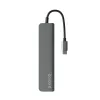 Interface-Hub Epico 9915112100080 — USB-Typ-C-Host, HDMI, USB 2.0, USB-Typ-C, MicroSD-/SD-Kartenleser, Aluminium/TPU, grau