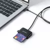 Manhattan USB-C Kontakt-Chipkartenleser mit MicroSD-Steckplatz, USB Typ-C Stecker auf Kontaktleser-Schnittstelle und microSDXC, unterstützt Windows, macOS und Linux, liest SIM-Karten mit Adapter, Kabel 1 m, Schwarz, drei Jahre Garantie