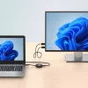 Manhattan 1080p Wireless HDMI Display Presentation Kit, 2-teiliges Set mit HDMI-Empfänger und HDMI-Sender-Dongle zur drahtlosen Übertragung eines Videosignals von einem Laptop/Tablet/Smartphone auf einen HDMI-Fernseher oder Projektor, Schwarz
