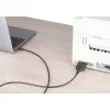 Manhattan USB-C auf Seriell Konverterkabel, 1m, Stecker auf Stecker, Seriell/RS232/COM/DB9, Prolific PL2303GT Chip, Schwarzes Kabel, Drei Jahre Garantie
