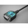 Manhattan USB-C auf Seriell Konverterkabel, 1m, Stecker auf Stecker, Seriell/RS232/COM/DB9, Prolific PL2303GT Chip, Schwarzes Kabel, Drei Jahre Garantie