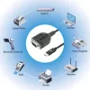 Manhattan USB-C auf Seriell Konverterkabel, 1m, Stecker auf Stecker, Seriell/RS232/COM/DB9, Prolific PL2303GT Chip, Schwarzes Kabel, Drei Jahre Garantie