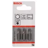 Schraubendreher-Bit Bosch 2 607 001 724 4 mm Security-Sechskant 3 Stück