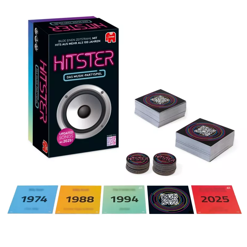 Jumbo Hitster (Deutsche Ausgabe), Kartenspiel, Party, 16 Jahr(e), 30 min, 30 min