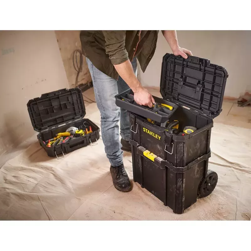 Trolley-Koffer Stanley STST83319-1 Kunststoff Schwarz Gelb